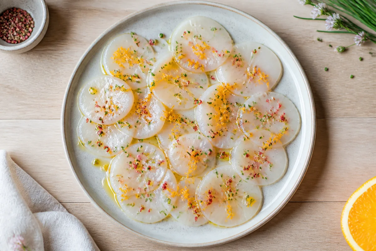 recette carpaccio de Saint-Jacques